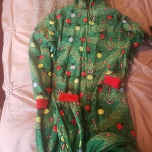 Boys Cat and Jack fleece one piece pajamas